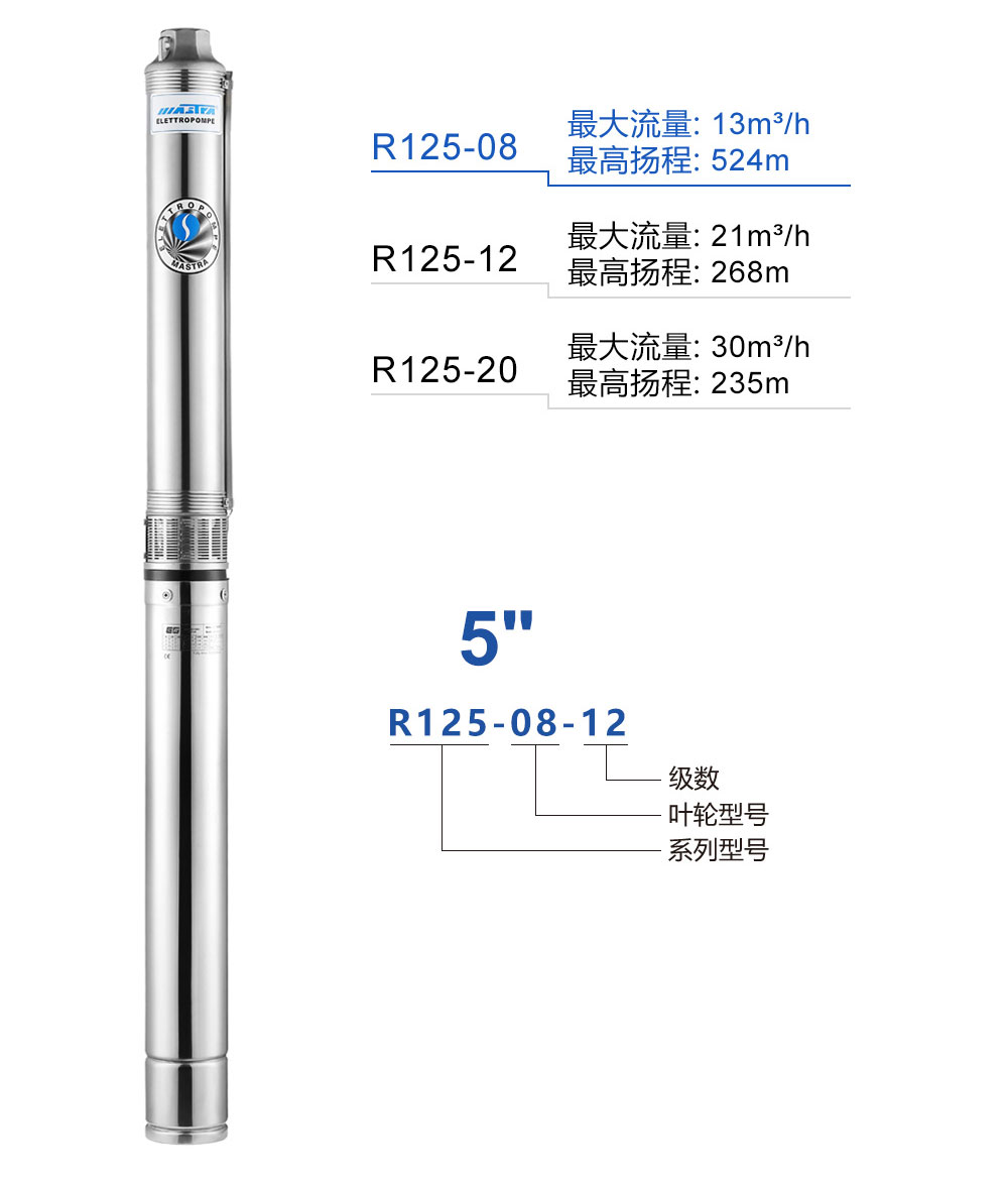 R125-08井用潜水泵产品介绍